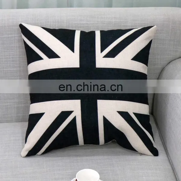I@home Simple Modern Geometric Series Car Print Linen Sofa Pillow Cushion Cover photo-5