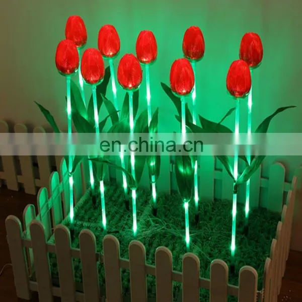 New Solar LED Dream Lantern Tulip Light Outdoor Waterproof Lawn Light LED Easy Light photo-2
