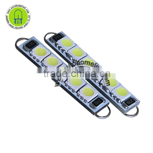 Car Led Rigid Loop 44mm 5050 6SMD LED Bulbs Door Lights Festoon Dome Light Car Dome Light photo-3