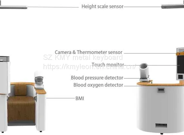 Healthcare kiosk online consulting doctors remote diagnosis with software