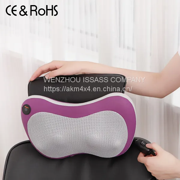 Head Shoulder Back Neck Shiatsu Massage Pillow With Heating photo-5