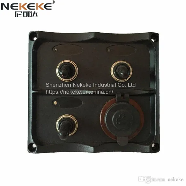 Hot style Marine Toggle switch panel cigarette lighter socket