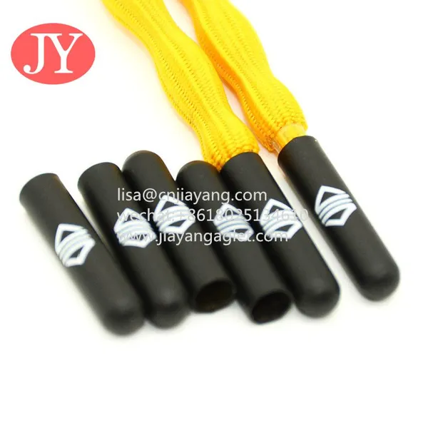 5mm Shoelace With Metal Buckle Brass Material Lace Cord End Waister Rope Aglet Tipping Laser Logo on Metal Aglet