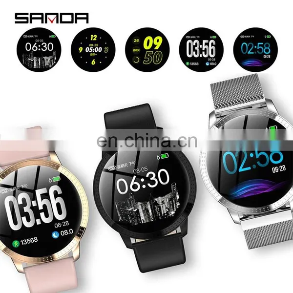 SANDA CF18 Sport Fitness Hear Rate Monitor IP67 Waterproof Fashion Unisex Round Smart Watch photo-3