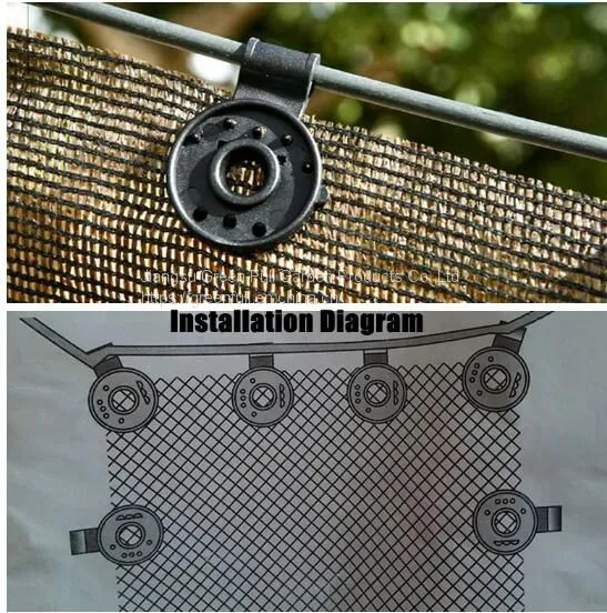 Shade Cloth Plastic Clips Black Shading Net Fixed Round Clip for Sun Shade Net, Anti Bird Netting, Landscape Cloth, Shading Fabric Accessories photo-5