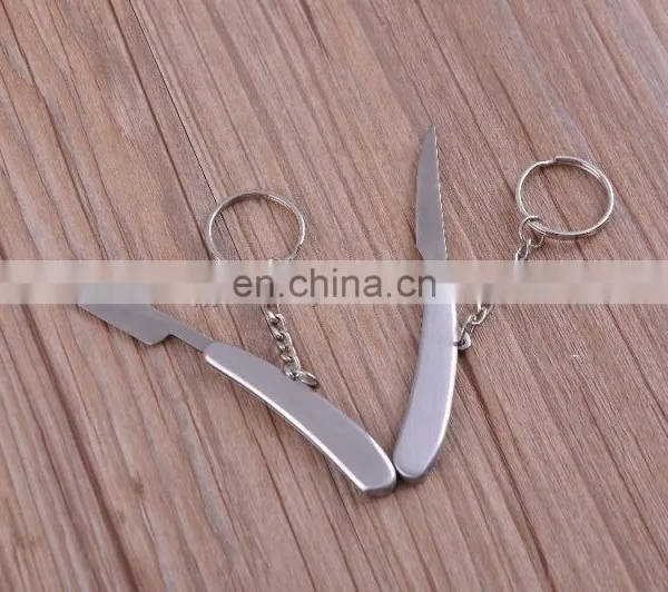 Full Stainless Steel Mini Pocket Knife Folding Blade Knife With Key Ring photo-2