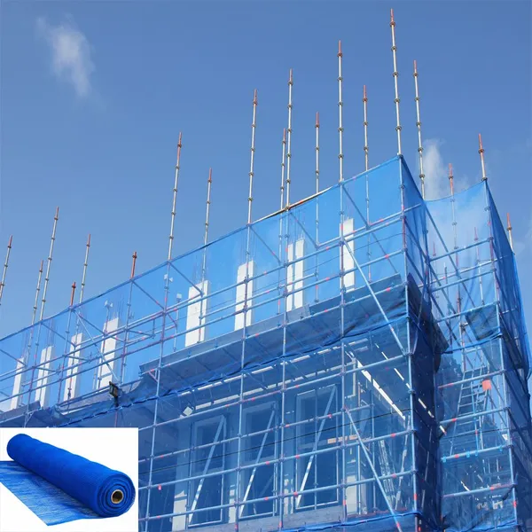 Construction Safety Net Scaffolding & Debris Netting With Fire Retardant For Sale
