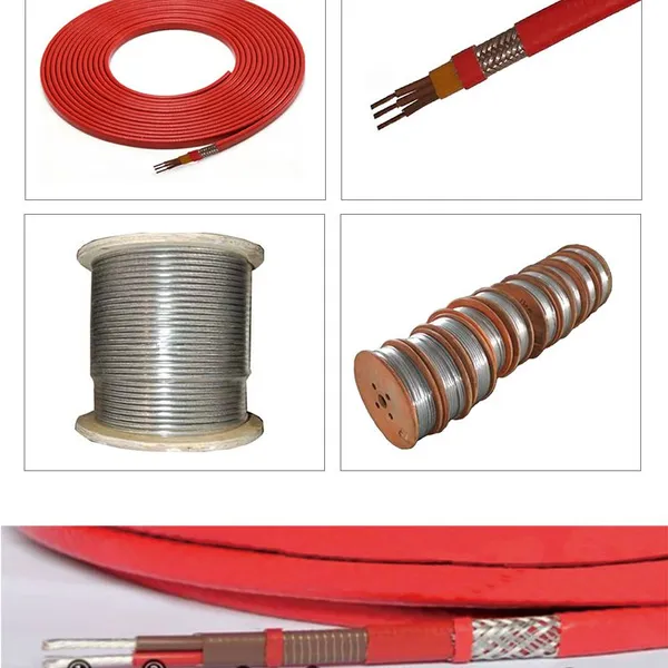 Two-Core RED Plastic Drum Underground Electric Heating Cable Constant-Wattage Underfloor Pipe Heating Cable photo-6
