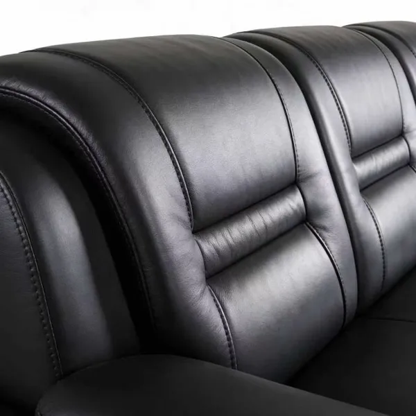 Modern Office Furniture Sofa Reception Leather Sofa Set photo-3