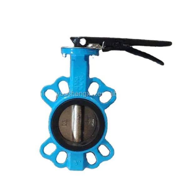 DN40-DN1600 ANSI 150LB JIS 10K PN10/16 Butterfly Valve Cast Iron Di Wafer Type Butterfly Valve for Water Pipe photo-2