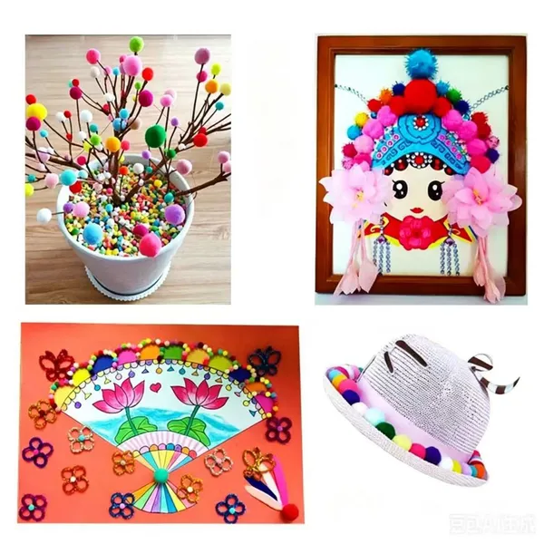 Factory Wholesale Price Custom High Elastic Polypropylene Acrylic Pompom Ball for DIY Kid's Educational Toys Clothing Accessries With CPC Test Report photo-4
