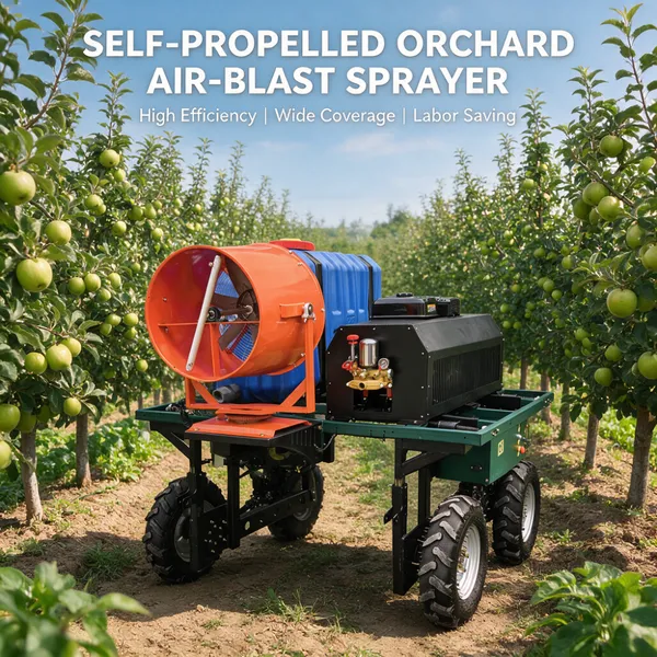 Remote Control Self Propelled Sprayer 600L High Efficiency Farm Irrigation and Pest Control Machine
