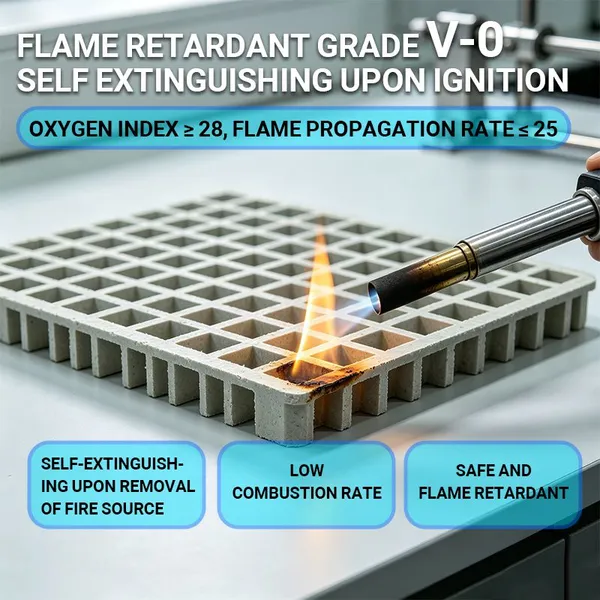 Custom Size FRP Grating Molded Fiberglass Grating for Trench Cover