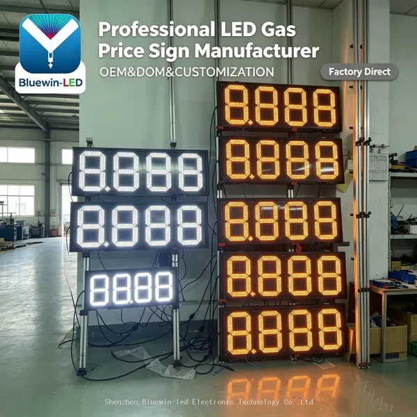 Factory Supply Gas Station Led Digital Gas Price Display Led Gas Pump Topper Electronic Price Signs