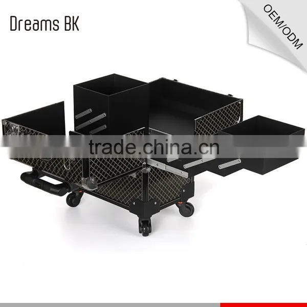 Guangzhou Factory Cheap Price Trolley Makeup Case With Trays photo-5