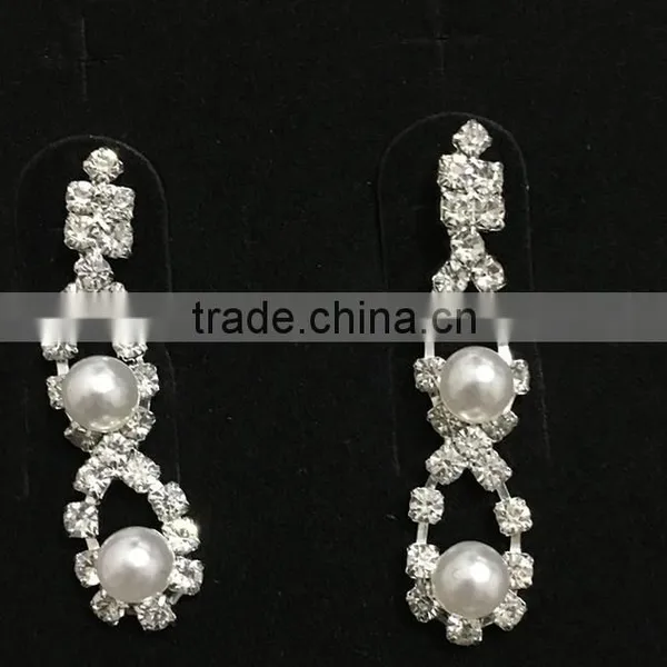 2016 Newest Design Elegant Wedding Dress Silver Bridal Jewelry Set photo-3