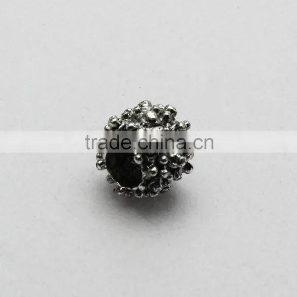 Popular Drum Shape Anti-silver Large Hole Metal Beads, Zinc Alloy Bracelets & Necklaces Beads Accessories photo-4
