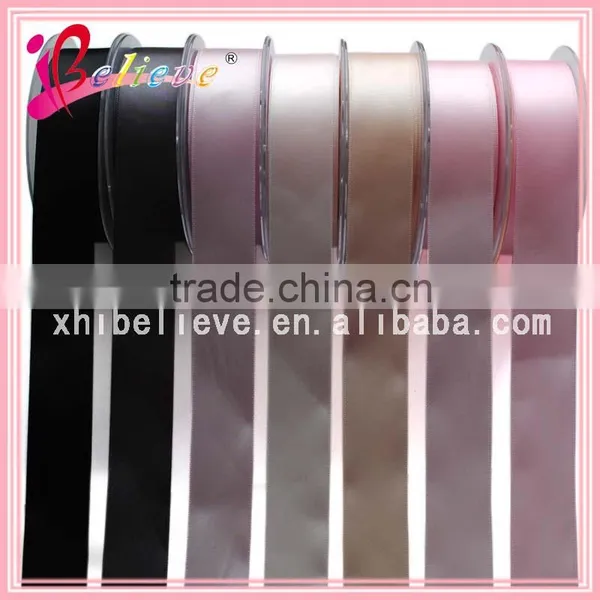 100 Yards Roll Solid Color Satin Polyester Ribbon Wholesale Hair Ribbon Ornament photo-2