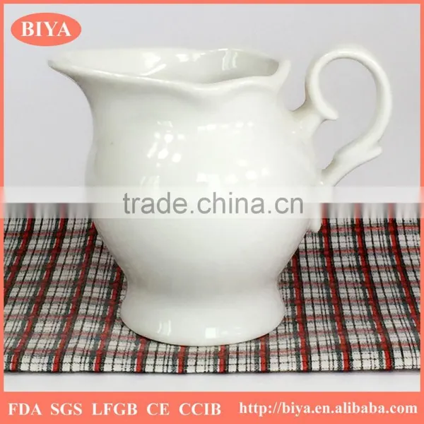 Chaozhou Produce Factory Directly Porcelain Small Sauce Pot Milk Jar,milk Pot, Juice Jar and Coffee Jar,spice Jar