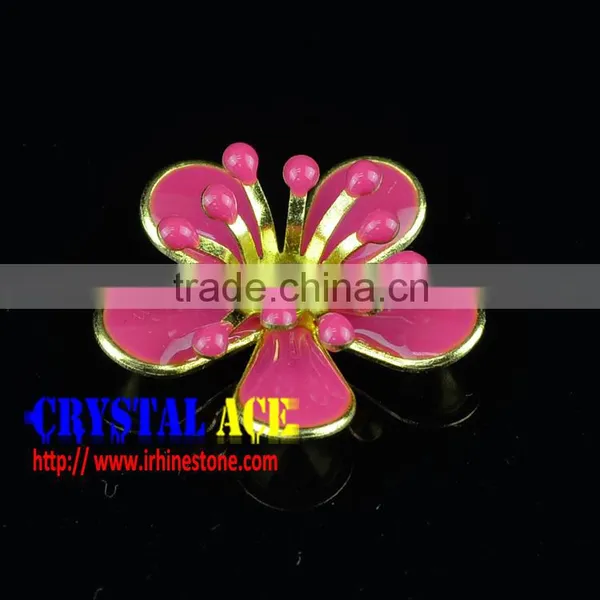 Epoxy Metal Flower Craft, Drip Diamond Double Camellia Flower Craft photo-4