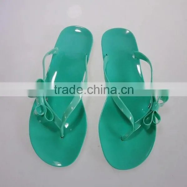 2015 New Fashion Flower Ladies Pvc Slipper photo-5