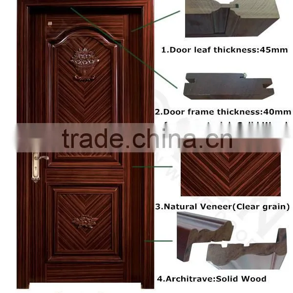 Hous Furnitur Cherry Entry Design Exterior Wood Doors photo-3