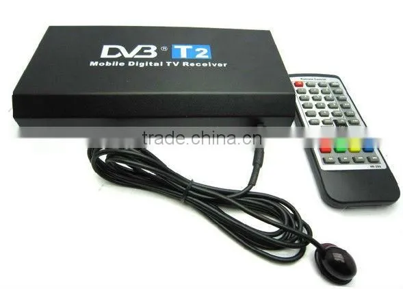 High Speed 40km/t H.264 MPEG5 Mobile Digital Car DVB-T2 TV Receiver 1080P 2016