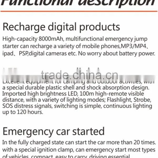 Best Selling Product Factory 36000mAh Multi-function Jump Starter photo-3