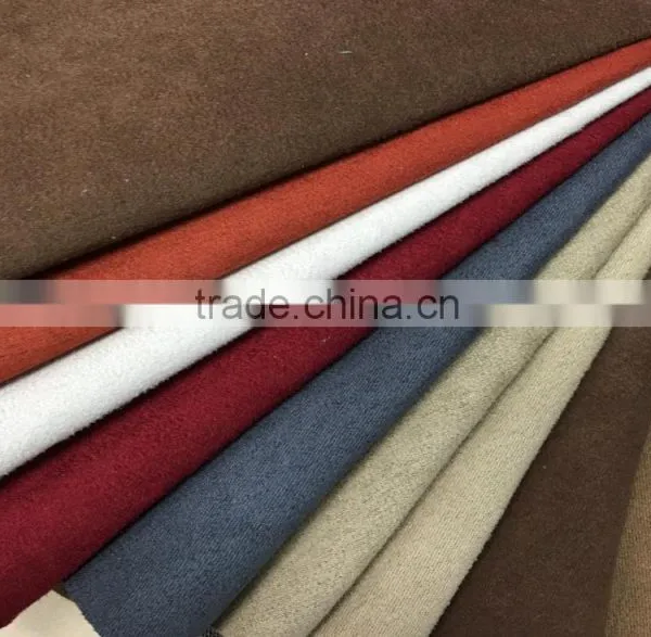 Suede Fabric/Sofa Fabric/ Weft Suede Fabric With Kniting Backing/Suede Fabric
