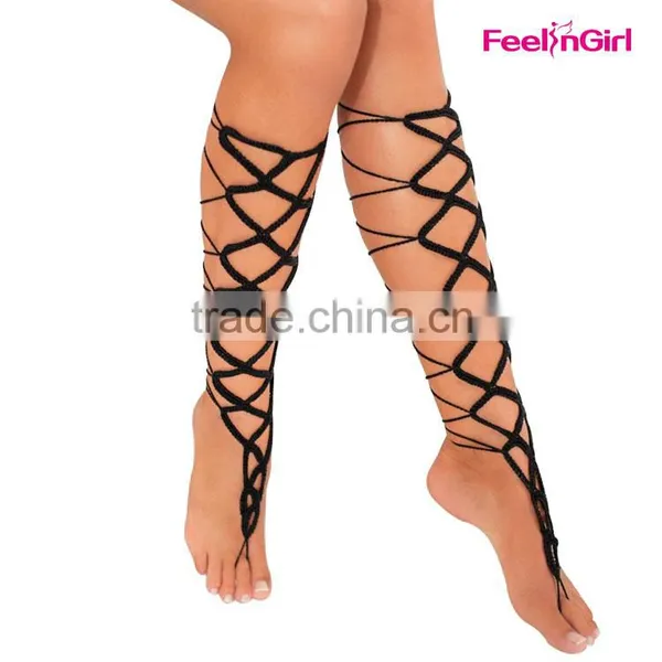 Red Heart Shap Yoga Barefoot Beach Walk Naked Sandals photo-5