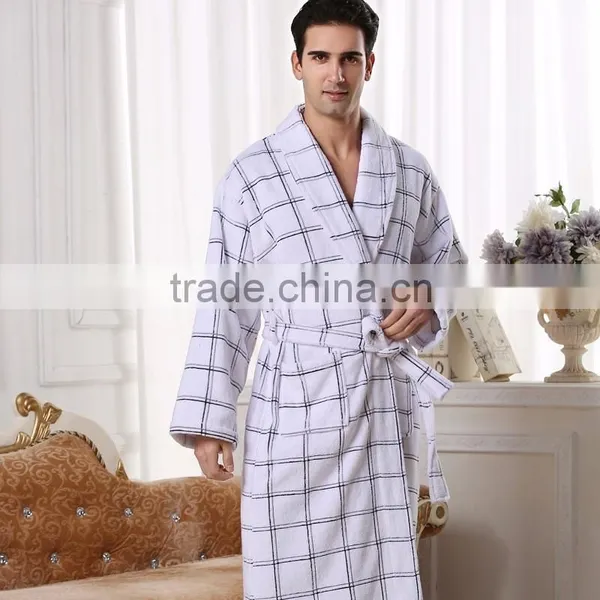 White Color Terry Cotton Toweling Night Gown,men Sleepwear , Men Bathrobe Hot Sale photo-5