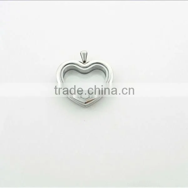 Stainless Steel Floating Locket Charm
