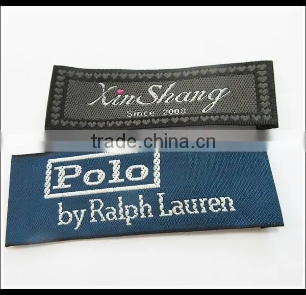Fancy End Flod Left+Right Woven Lable for Clothing photo-2