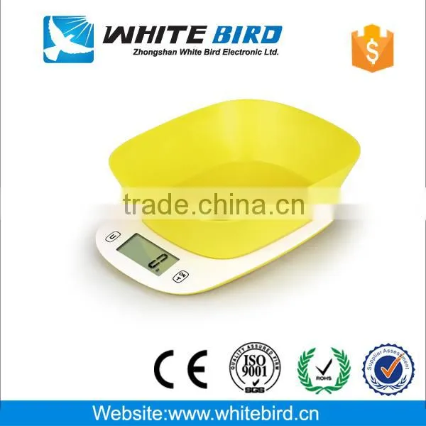 11 Lbs x 1g Digital Kitchen Scale Diet Food Scale With Weighing Bowl - K301 photo-2