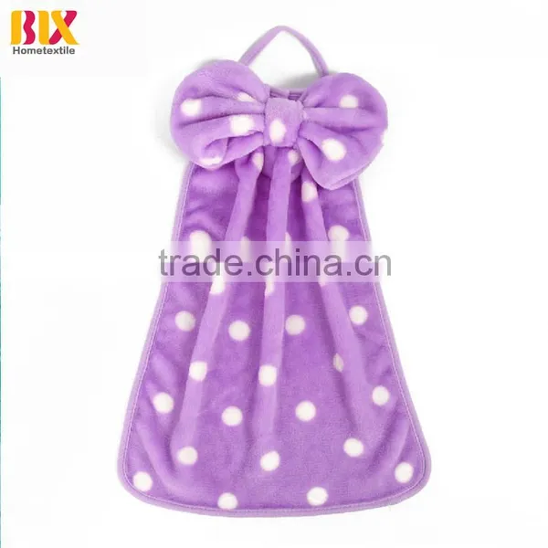 BLX Home Textile China Factory Wholesale Super Cheap Microfiber Hanging Hand Towels photo-4