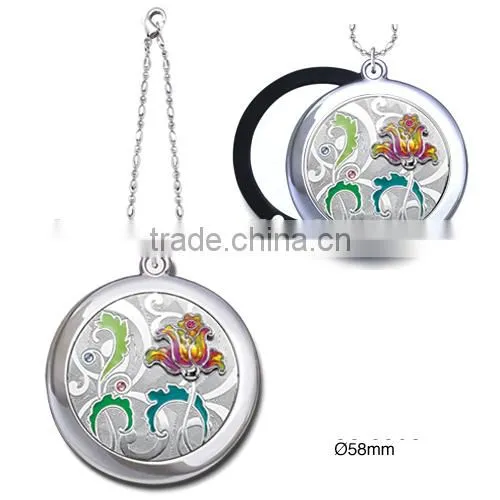 Unique Design Folded Makeup Mirror Shine Crystal Pocket Mirror Decorative Craft photo-3