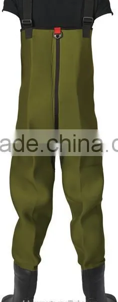 2016 Waterproof 4.5mm SBR Neoprene Green Fishing Wader Watersport photo-2