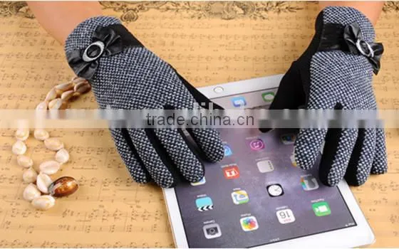 Anti-slip With Velvet Gloves Finger Touch Screen Gloves For Warm Hand photo-5