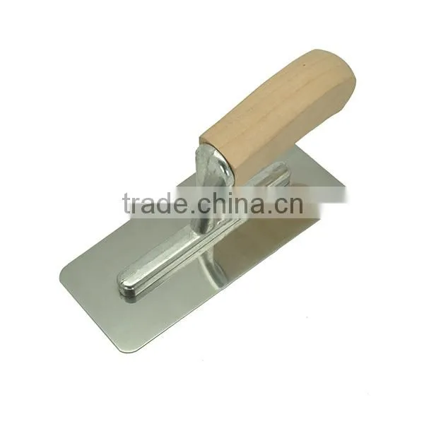 Stainless Steel Plastering Trowel With Natural Wooden Handle Venetian Trowel photo-2