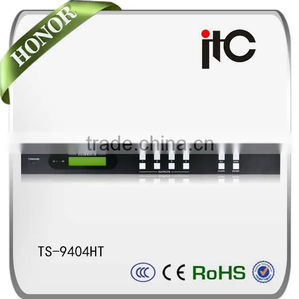 ITC TS-9404HT Auto Input Resolution Identification Support 4K HDbaseT HDMI Matrix Switch 4x4 Quality Choice photo-2