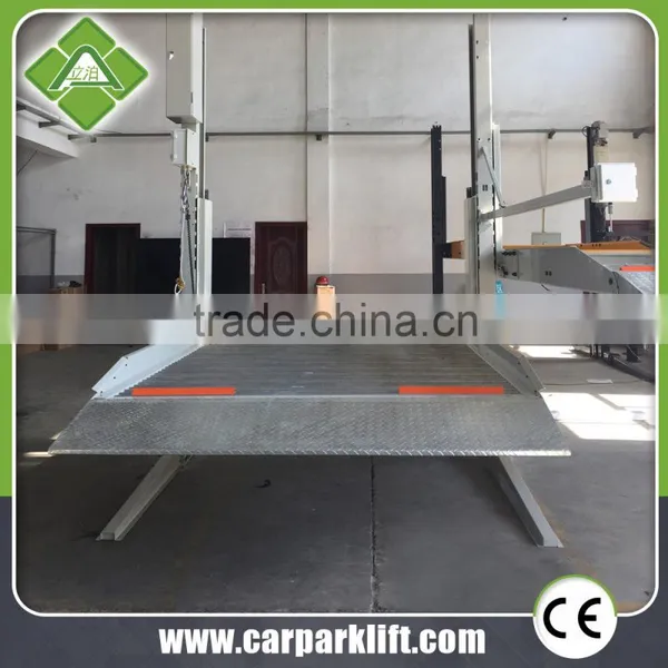 Mechanical Car Garage Double Deck Vertical 2 Level Parking Lift photo-4