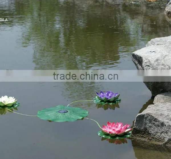 3 Colors Solar Floating Lotus Lights(SOF5004-A)