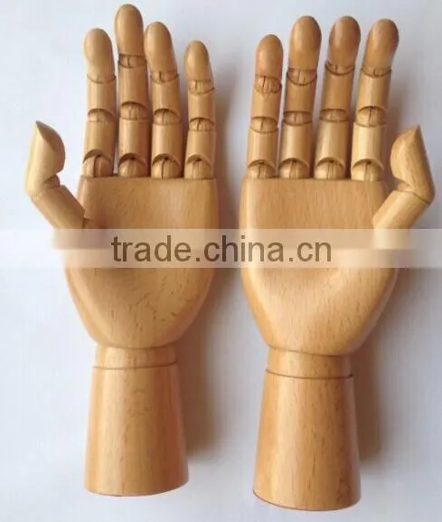 New Coming Cartoon Joint Wooden Hand for Decoration,3 Style Wooden Hand Toys for Children/Friends photo-5