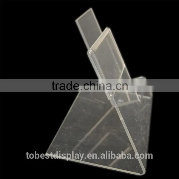 2pcs Clear Acrylic Cell Phone Smartphone Display, Price Menu Holder Show Stand photo-3
