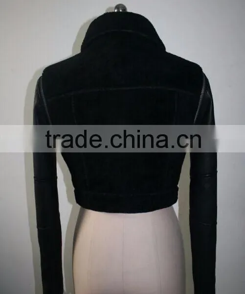 Winter Women Faux Fur Jacket Leather Coat 2016 Europa Style