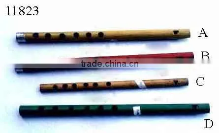 DECORATIVE WOODEN FLUTES PLAYING