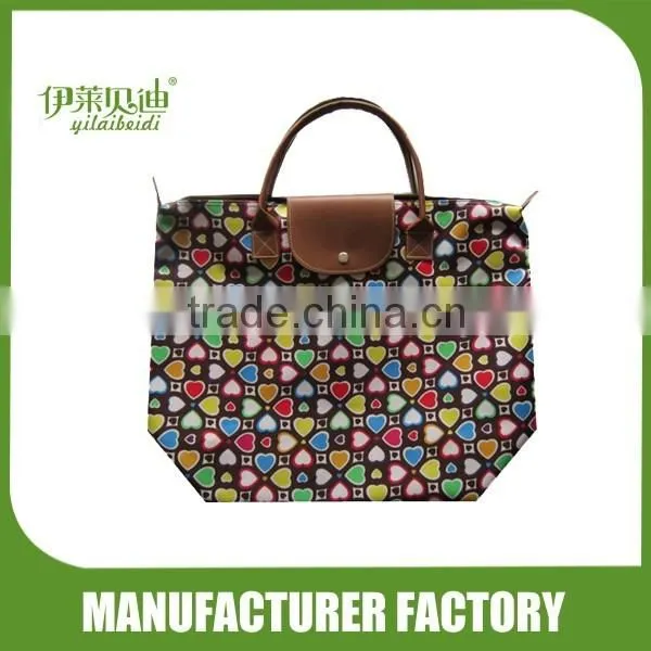 Foldable Shopping Bags With Heart Printed photo-4