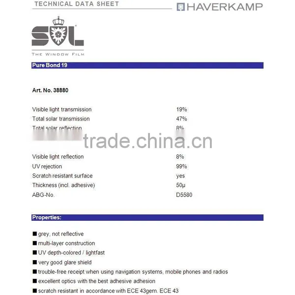 SL Automotive Film - Pure Bond 19 Car Sticker Film photo-2