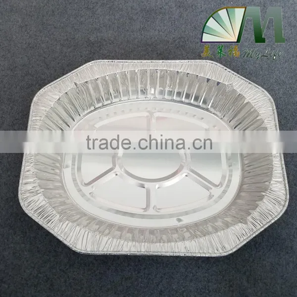 A27 6900ml Strength High Quality Food Grade Disposable Aluminium Foil Container Grill Pan