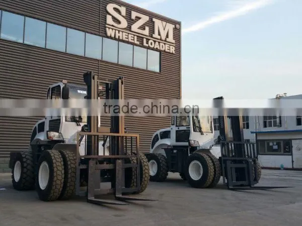 Heavy Construction Equipment New Terrian Forklift 6000 With Hydraulic Transmission photo-2